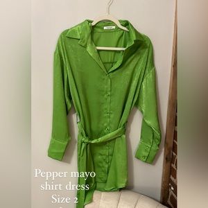 Pepper mayo shirt dress